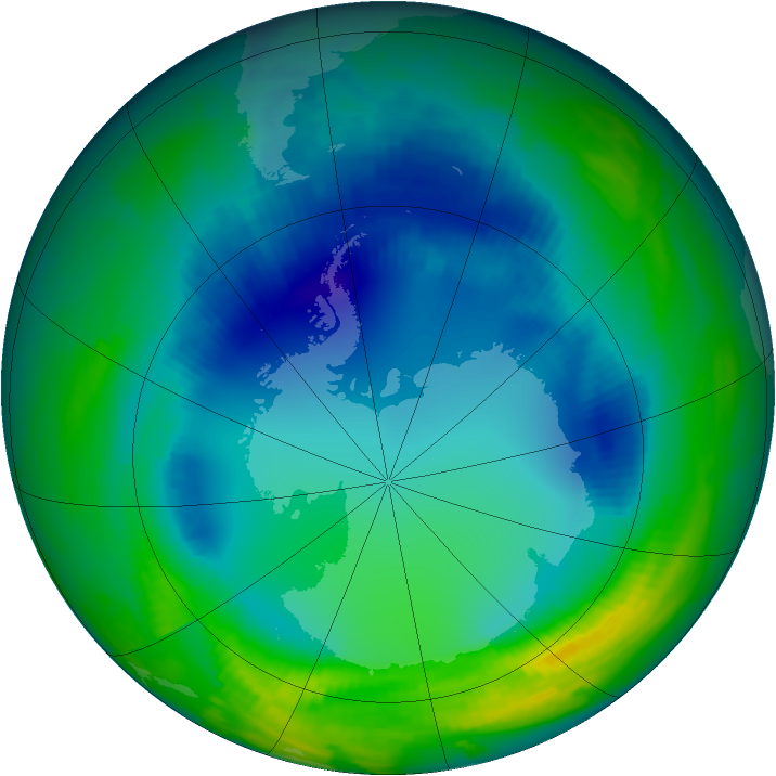 Ozone Map 1996-08-07